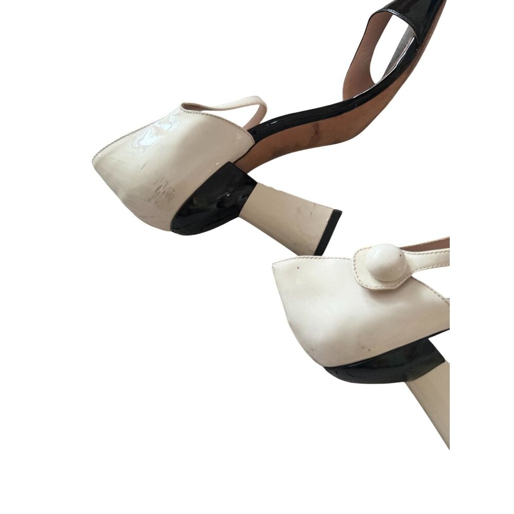 MIU MIU Mod Colorblock Black Ivor Patent Leather … - image 8